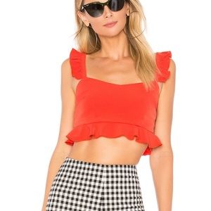 Monroe Ruffle Crop Top